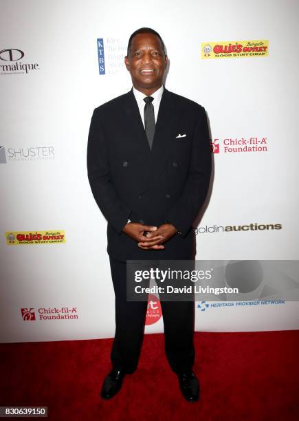 John Starks at the 17th Annual Harold & Carole Pump Foundation Gala at The Beverly Hilton Hotel on August 11, 2017 in Beverly Hills, California.