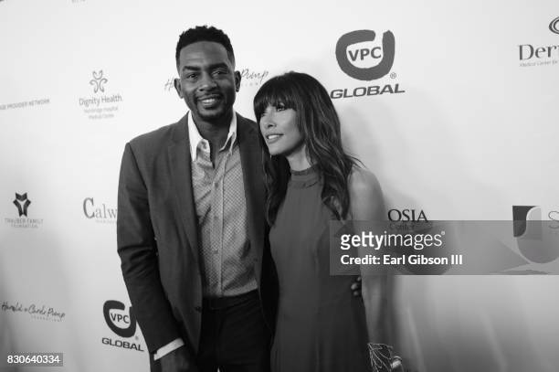 Bill Bellamy and Kristen Baker Bellamy attend the 17th Annual Harold & Carole Pump Foundation Gala at The Beverly Hilton Hotel on August 11, 2017 in...