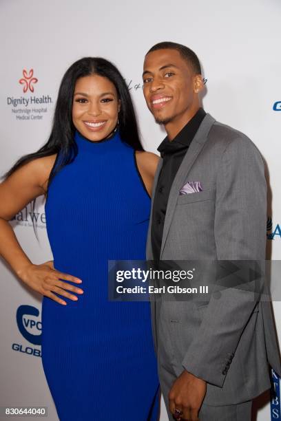 Jordin Sparks and Dana Isaiah attend the 17th Annual Harold & Carole Pump Foundation Gala at The Beverly Hilton Hotel on August 11, 2017 in Beverly...