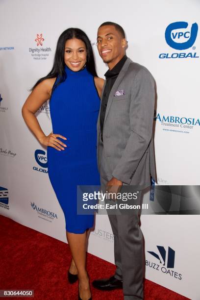 Jordin Sparks and Dana Isaiah attend the 17th Annual Harold & Carole Pump Foundation Gala at The Beverly Hilton Hotel on August 11, 2017 in Beverly...