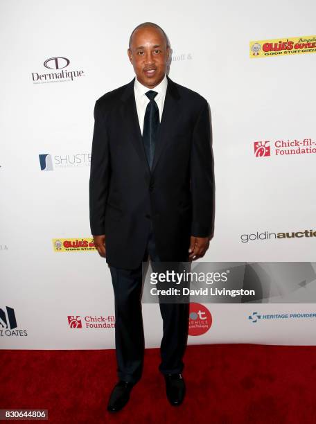 John Starks at the 17th Annual Harold & Carole Pump Foundation Gala at The Beverly Hilton Hotel on August 11, 2017 in Beverly Hills, California.