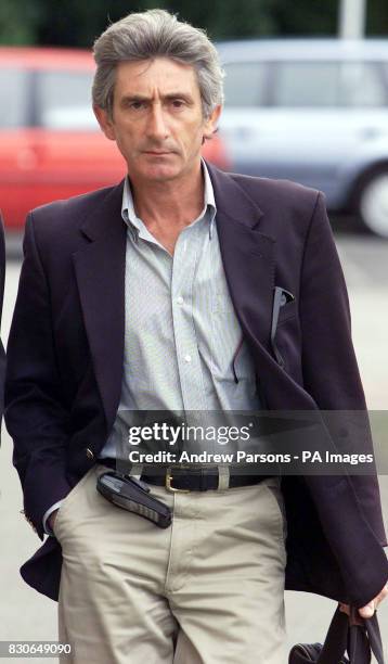 Alan Spinks, father of Lorna Spinks who died of a drug overdose, arrives at Shirehall, Cambridge, for the inquest into his daughters death. Forensic...