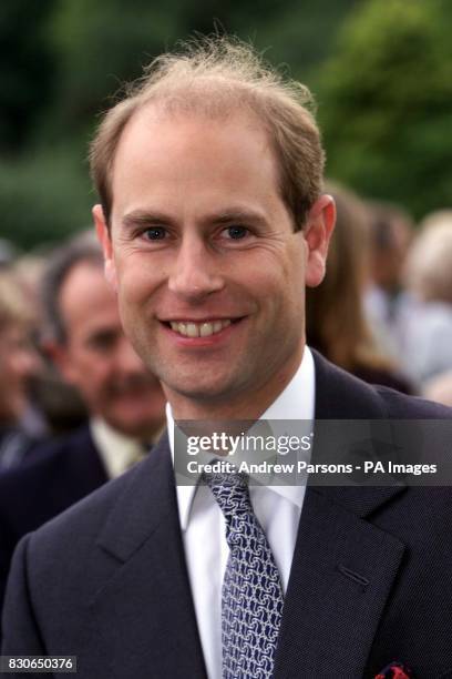 The Earl of Wessex on a two day trip to the Isle of Man at the Anti-Cancer Association Reception in the grounds of Government House, Douglas. *The...