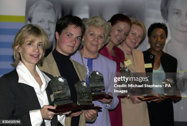 Winners of the IBM-sponsored European Women of Achievement Awards : Abigail Hofman , Ellen MacArthur , Mary Buchanan , Marta Turk . * ...June...