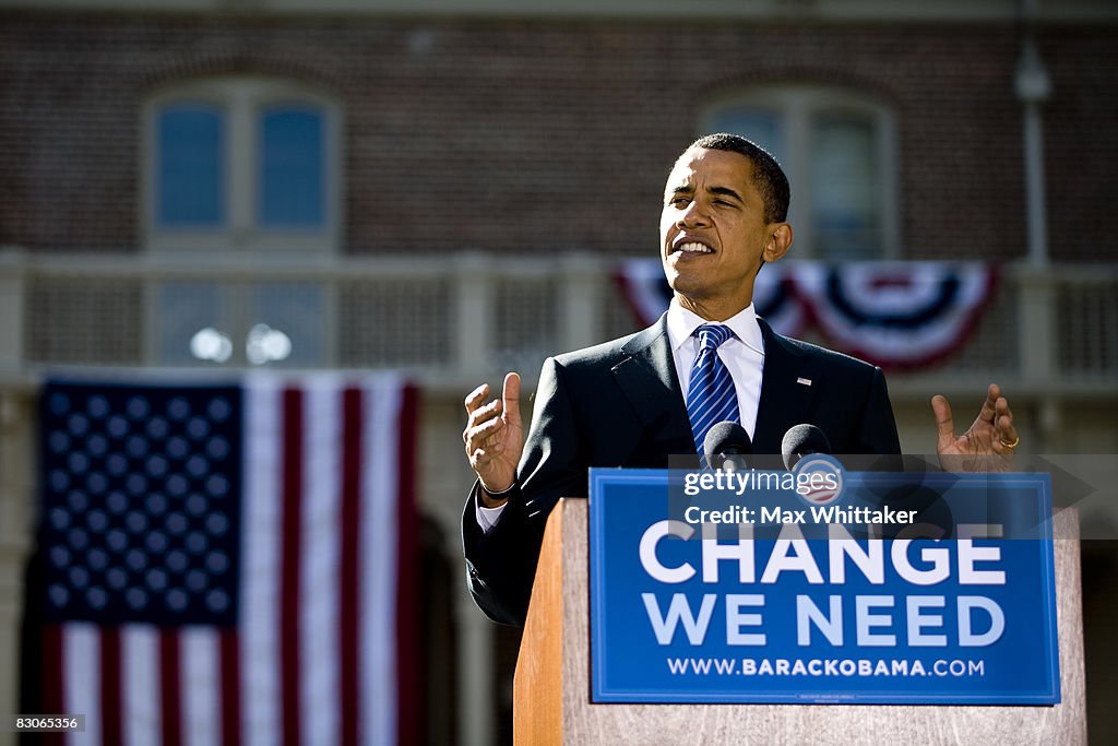 Barack Obama Campaigns In Reno