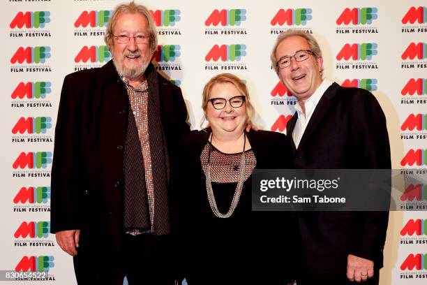 Michael Caton, Magda Szubanski and Ben Elton arrive ahead of the world premiere of Three Summers as part of the 66th Melbourne International Film...