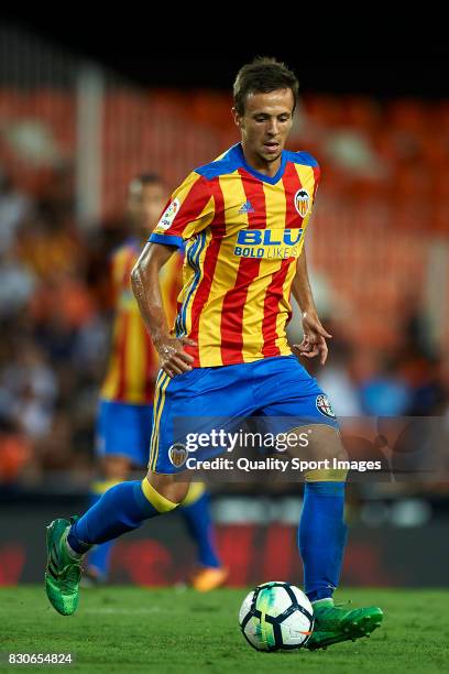 Nemanja Maksimovic of Valencia in action during the pre-season friendly match between Valencia CF and Atalanta BC at Estadio Mestalla on August 11,...