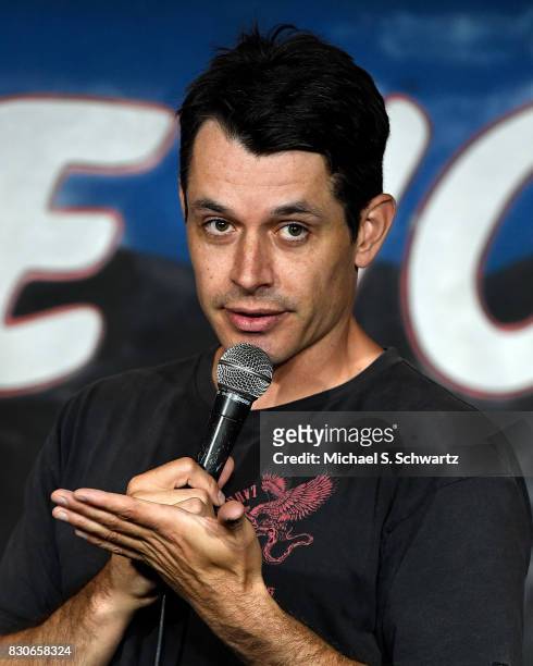 Comedian Nate Craig performs during his appearance at The Ice House Comedy Club on August 11, 2017 in Pasadena, California.