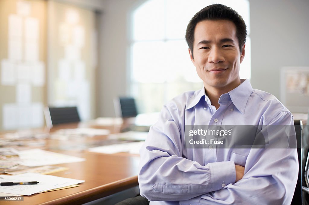 Businessman with Arms Crossed