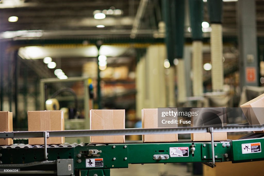 Boxes On Assembly Line High-Res Stock Photo - Getty Images