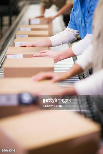 Box Factory Labourer 240 Factory Worker In Assembly Line Boxes Stock Photos, High-Res ...