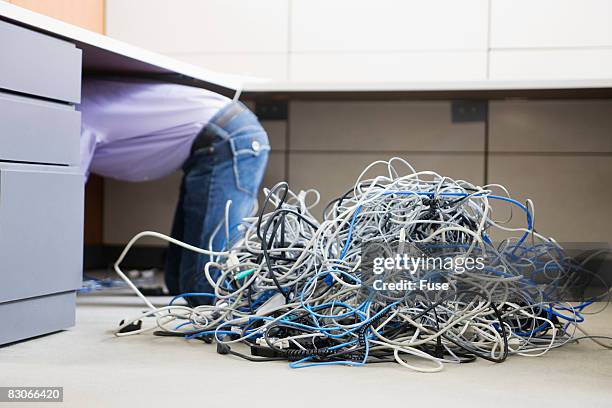 Tangled Computer Management Tangled Computer Cords Photos and Premium High Res Pictures - Getty Images