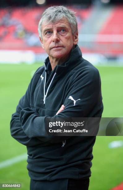 Coach of Stade Rennais Christian Gourcuff during the French Ligue 1 match between Stade Rennais and Olympique Lyonnais at Roazhon Park on August 11,...