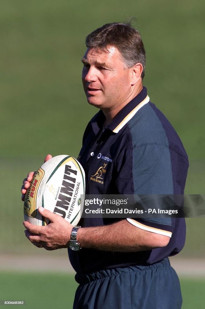 Rod Macqueen Australia's head coach Rod Macqueen poses for photographers at Coffs ...