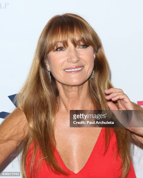 Actress Jane Seymour attends the 17th Annual Harold & Carole Pump Foundation Gala at The Beverly Hilton Hotel on August 11, 2017 in Beverly Hills,...