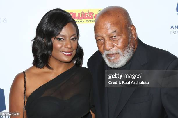 Former Professional Athlete Jim Brown and his Wife Monique Brown attend the 17th Annual Harold & Carole Pump Foundation Gala at The Beverly Hilton...