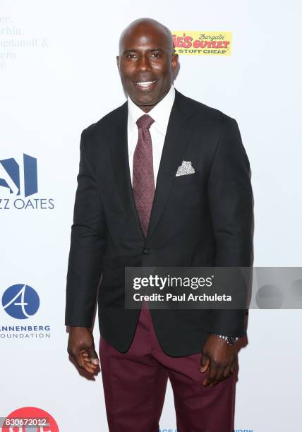 Former Professional Athlete Terrell Davis attends the 17th Annual Harold & Carole Pump Foundation Gala at The Beverly Hilton Hotel on August 11, 2017...