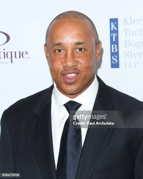 Former Professional Athlete John Starks attends the 17th Annual Harold & Carole Pump Foundation Gala at The Beverly Hilton Hotel on August 11, 2017...