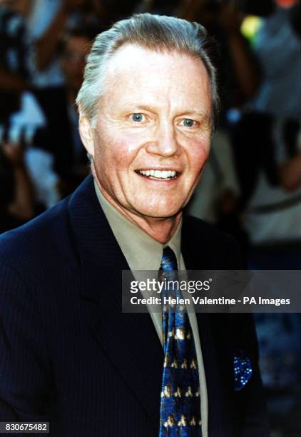 Jon Voight, father of Angelina Jolie, outside the Empire Cinema in London's Leicester Square, where Jolie's latest film 'Tomb Raider' received its...