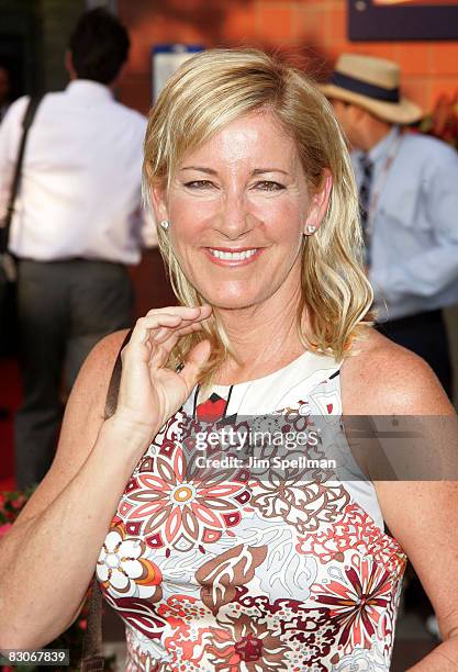 Chris Evert attends the 8th Annual USTA Serves' OPENing Gala during the 2008 US Open at the President's Gate at the USTA Billie Jean King National...