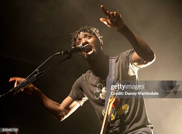 Bloc Party performs at Q Awards:The Gigs at The Forum on September 30, 2008 in London, England.