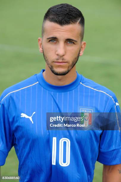 Matteo Faiola during the Italy University Photoshoot on August 12, 2017 in Rome, Italy.