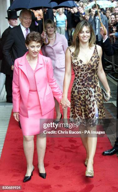 Actress Liz Hurley with Evelyn Lauder at the launch of the new Brown Thomas Cosmetics Hall in Dublin's Grafton Street. Following Hurley's recent...