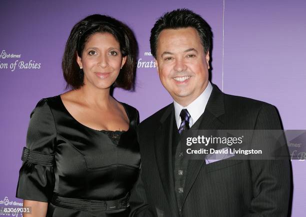 Personalities Christine Devine and George Pennacchio attend the March of Dimes' Celebration of Babies at The Beverly Hilton Hotel on September 27,...