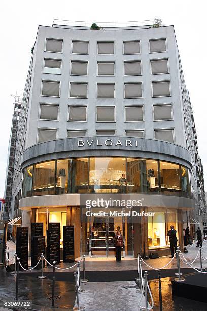 The new Bulgari Jewelry store is shown at its opening September 30, 2008 in Paris, France.