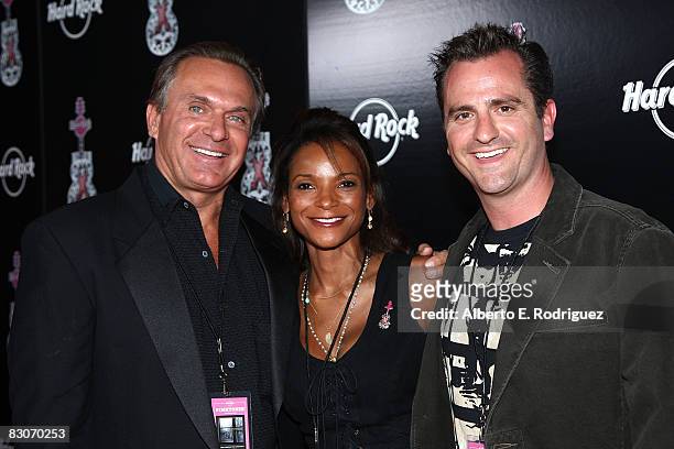 Dr. Andrew Ordon, Dr. Lisa Masterson and Dr. Jim Sears arrive at a special live performance by Melissa Etheridge held at the Universal City Walk's...