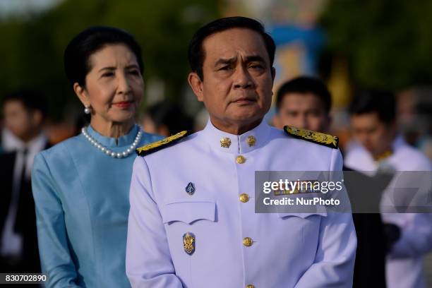 Thai Prime Minister Prayuth Chan-O-Cha during as part of celebrate the Queens Sirikit' 85th birthday in Bangkok, Thailand, 12 August 2017.