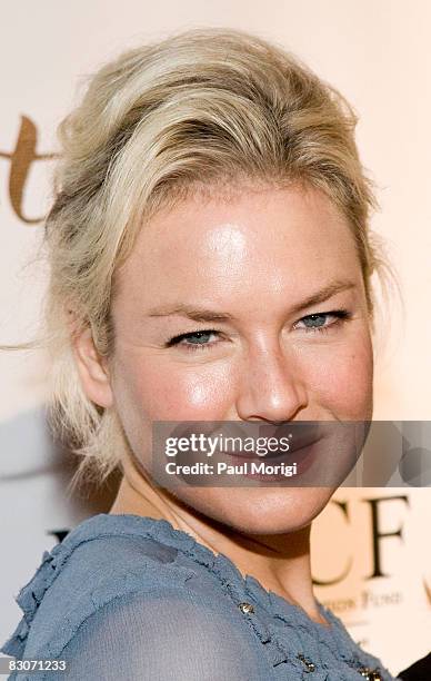 Actress Renee Zellweger attends the Lifetime and NBCC screening of the Lifetime Original Movie "Living Proof" at the Historical Society of...