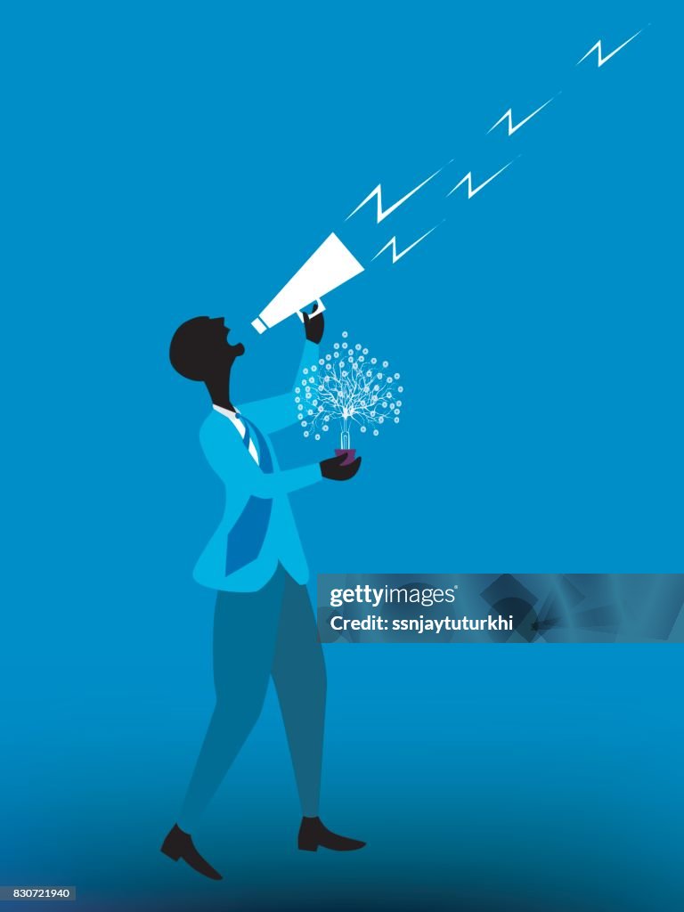 Because Shouting Sign Shouting High-Res Vector Graphic - Getty Images