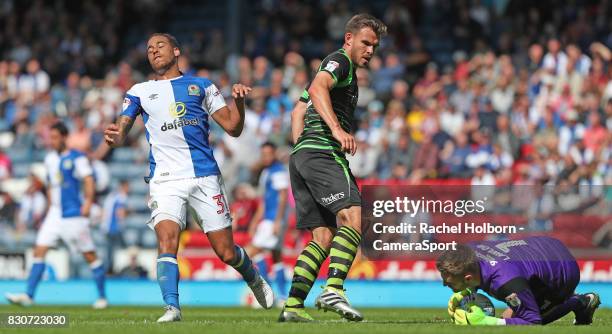 Blackburn Rovers' Elliott Bennett during the Sky Bet League One match between Blackburn Rovers and Doncaster Rovers at Ewood Park on August 12, 2017...