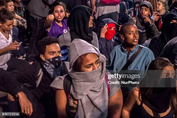 Students protest against the restriction imposed by the City of São Paulo in the use of the Free Student Pass benefit The act was convened by the...