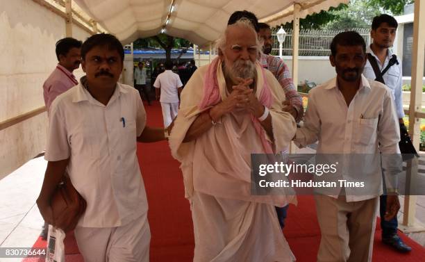 Ramrao Maharaj during the monsoon assembly, on August 11, 2017 in Mumbai, India. Speaking on the last day of the Monsoon Session in the Maharashtra...