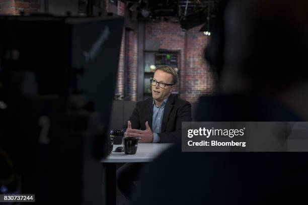 Scott Sanborn, chief executive officer of Lending Club Corp., speaks during a Bloomberg Technology interview in San Francisco, California, U.S., on...