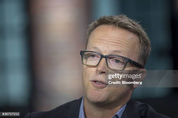 Scott Sanborn, chief executive officer of Lending Club Corp., speaks during a Bloomberg Technology interview in San Francisco, California, U.S., on...