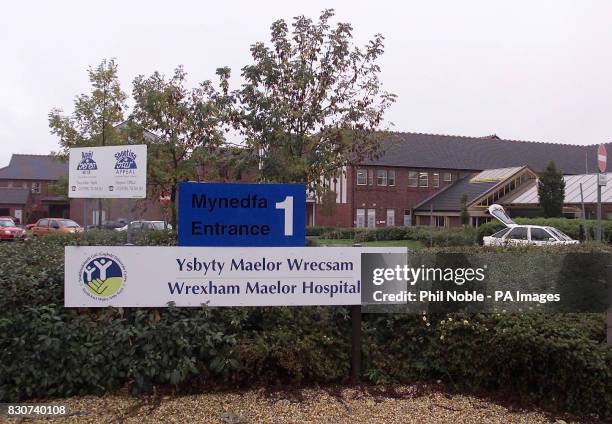 The Wrexham Maelor Hospital in North Wales where a syndicate of seven nurses scooped the jackpot on the National Lottery draw, after their colleague,...