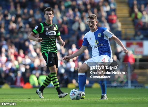 Blackburn Rovers' Richard Smallwood during the Sky Bet League One match between Blackburn Rovers and Doncaster Rovers at Ewood Park on August 12,...