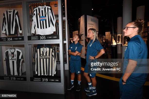 Martina Rosucci of Juventus Women looks on during a visit to the Club's Museum on August 12, 2017 in Turin, Italy. (Photo by Getty Images - Juventus...