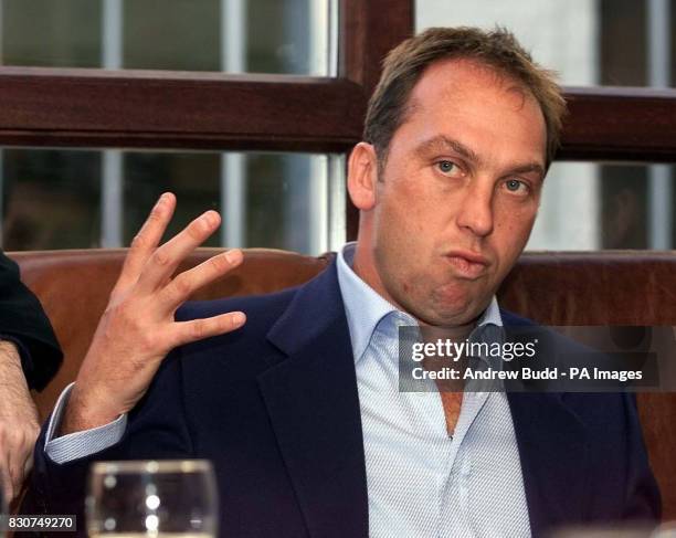 England Under 21 manager David Platt speaking at a press conference on at Bertorello's Restauraunt, Soho, London. Platt believes that Sven-Goran...