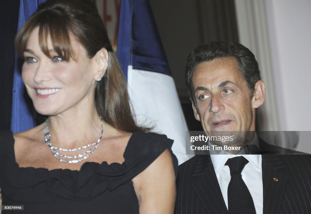 French President Nicolas Sarkozy And Carla Bruni