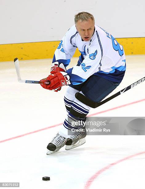 Viacheslav Fetisov of Russia is seen during the Victoria Cup Legends Match between Switzerland and Russia at the PostFinance Arena on October 1, 2008...