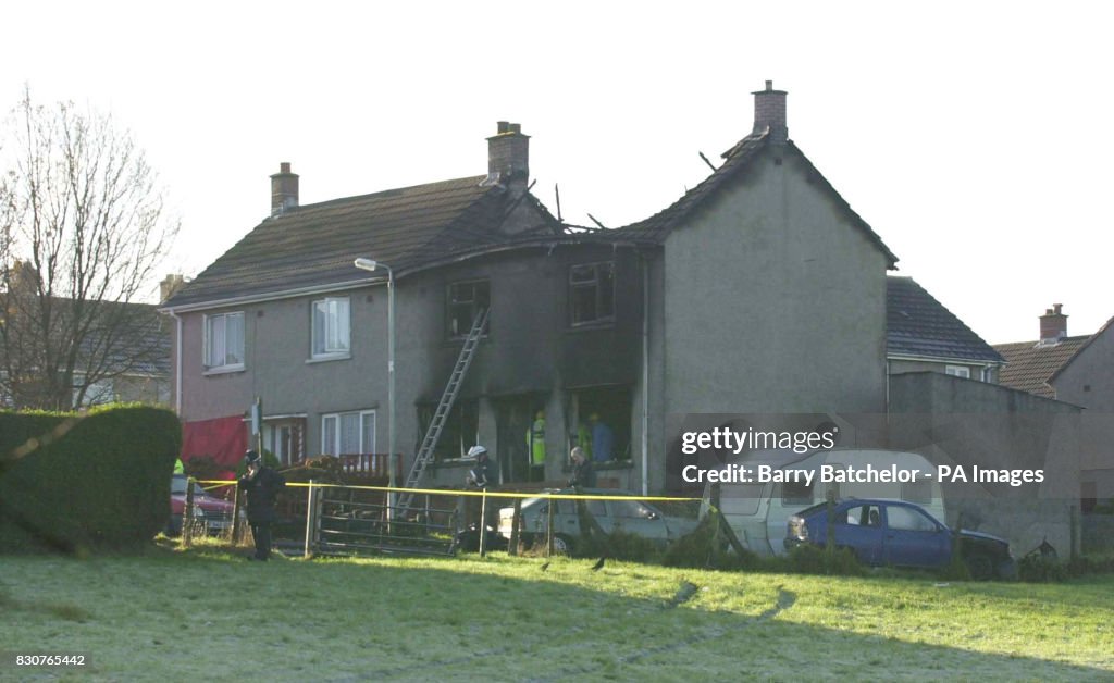Fire in the village of Tumble
