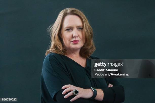 Paula Hawkins during the Edinburgh International Book Festival on August 12, 2017 in Edinburgh, Scotland.