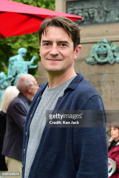 August 12: Nick Barley, Director of the Edinburgh International Book Festival, poses for a photograph in Charlotte Square Gardens on the opening day,...