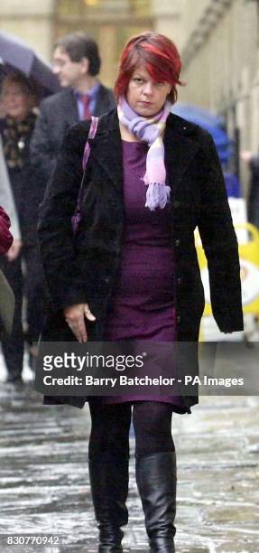 Laura Hill from Glasgow, wife of Ronnie Hill, arrives at Bristol Crown Court . Yarm Road Ltd, formerly known as Kvaerner Cleveland Bridge Ltd, and...