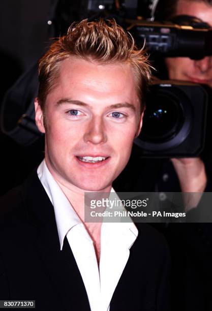 Irish singer Ronan Keating arrives at the Manchester Evening News Arena, for the first ever Top Of The Pops Awards. * : Ronan Keating was celebrating...