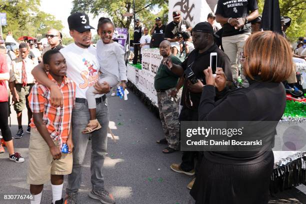 Chance the Rapper attends the 88th Annual Bud Billiken Parade on August 12, 2017 in Chicago, Illinois.
